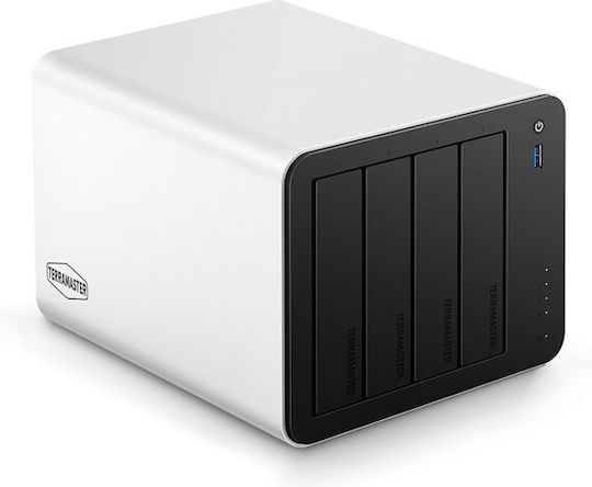 TerraMaster F4-425 Plus NAS Кула с 4 Докинг станции за HDD/M.2/SSD и 2 Ethernet порта