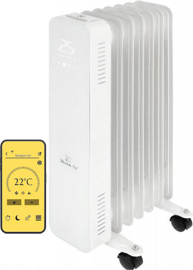Mission Air Oil Filled Radiator with 6 Slices 1500W