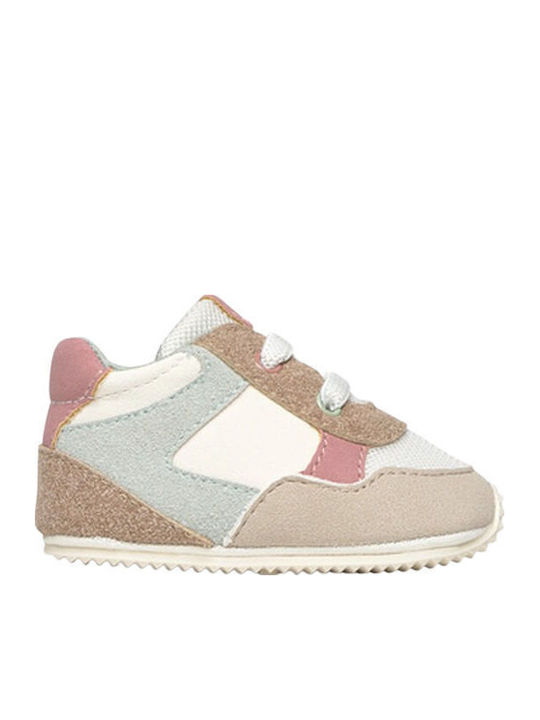 Mayoral Βρεφικά Sneakers Αγκαλιάς Μπεζ
