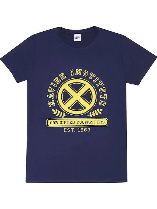 Blouse X-men Marvel Comics Xavier Institute T-shirt Navy Xmn01992tsc