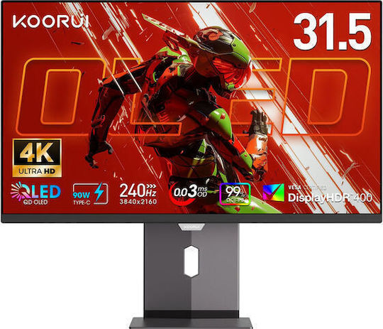 Koorui S3241XO QD-OLED HDR Gaming Монитор 32" QHD 2560x1440 240Hz с Време на реакция 0.03ms GTG
