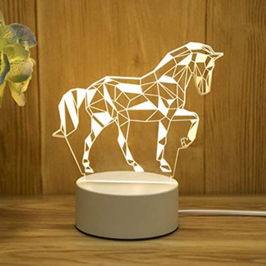 Dekoratives Tischlampen 3D-Illusion