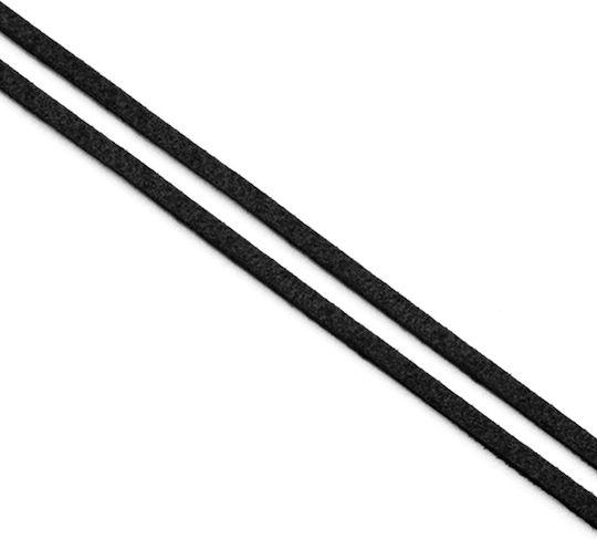 Synthetisches Sweater Schnürsenkel Kunstleder 3mm 30m Schwarz Packung 1 Stück