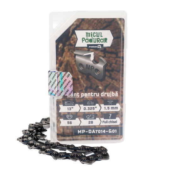 Micul Padurar Lanț 13" 325" Pas 1.5mm Grosimea Ghidurilor 56 Legături 28 Dinți Full-chisel