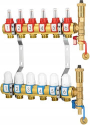 Fußbodenheizungsverteiler 7 Kreise