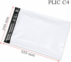 Set 50 Plicuri de curierat C4 240x325 Mm Rezistente pentru ambalare documente produse