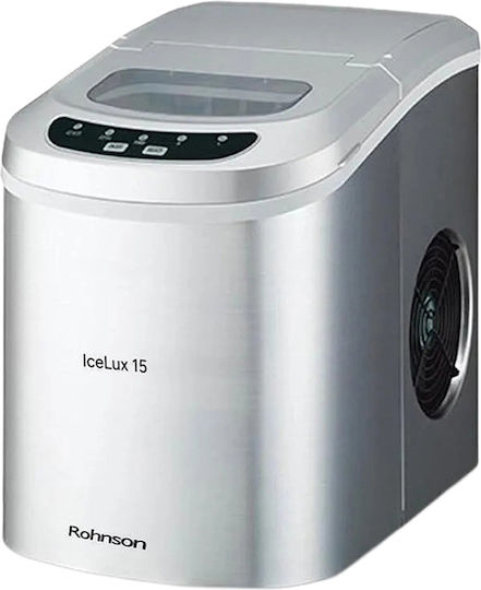 Rohnson Ice Machine with Daily Ice Making Capacity 15kg & Storage Capacity 15kg