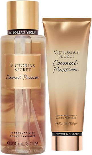 Victoria's Secret Coconut Passion Set – Loțiune de corp 236 Ml + Fragrance Mist 250 Ml