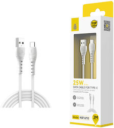 Moveteck USB 2.0 USB-C male - USB-A 25W 3m (463.032209) Moveteck USB 2.0 USB-C male - USB-A 25W 3m (463.032209)