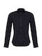Velilla Arbeitshemden und T-Shirts Damen Elastisches Weiß Mao-Kragen Shirt