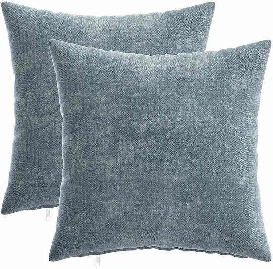 vidaXL Față De Pernă Decorativă Heerlen Albastru Deschis 35x35 Cm