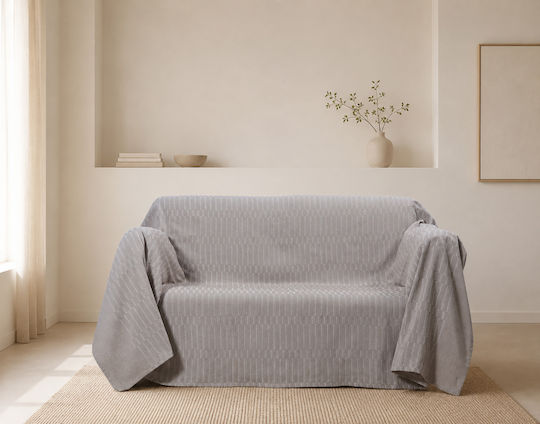 Silk Fashion 25632 Ριχτάρι Πολυθρόνας Ζακάρ 180x180εκ. Light Camel