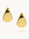 Stud Earrings Silver Gold Plated