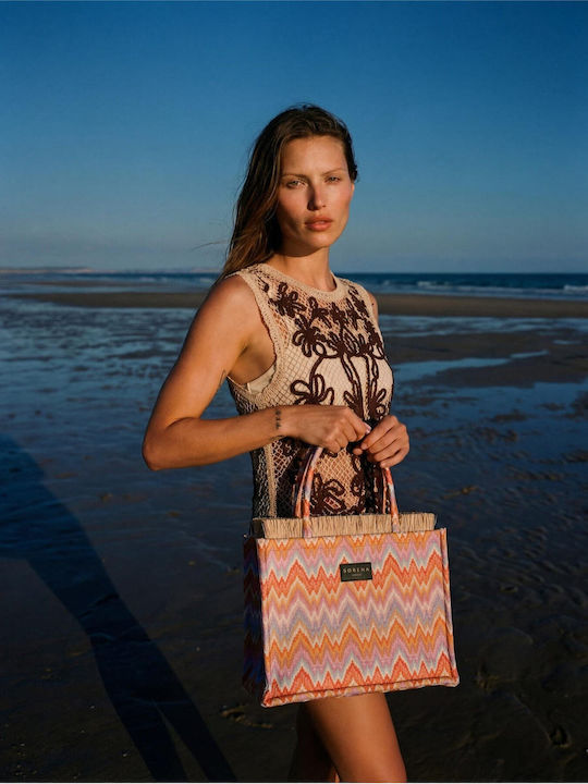 Caldera Geantă Dama Material Tote De Mână Multicolor