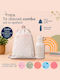 Kids Beach Bag Beige 38x27cm