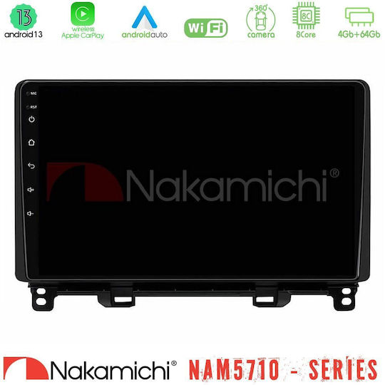 Nakamichi Nam5710 Series 8core Android13 4+64gb Honda Jazz Rhd 2021-2025 Navigation Multimedia Tablet 10"