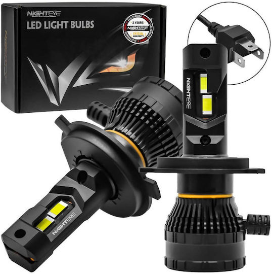 Nighteye A315 S26 H4 Car Lamps 200w 40000lm 6500k Cold White Ip68 2pcs