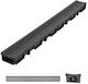 Vevor Channel with 62mm Outlet and Size 100.5x10.3cm Black 6 Pieces