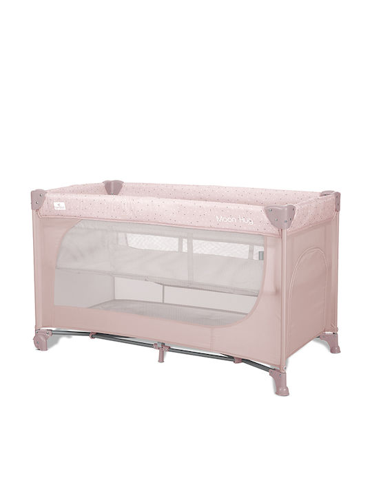 Lorelli Moon Hug One Touch Laufstall 2 Ebenen Mit Matratze Rosa