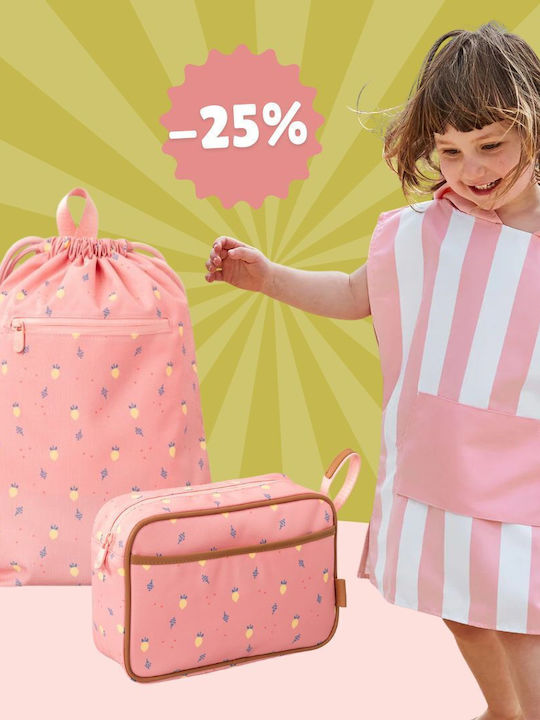 Kids Backpack Pink 25x20cm