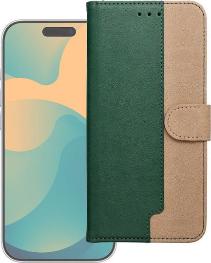 Flip Case Motorola G67 G77 Book Grün Gold