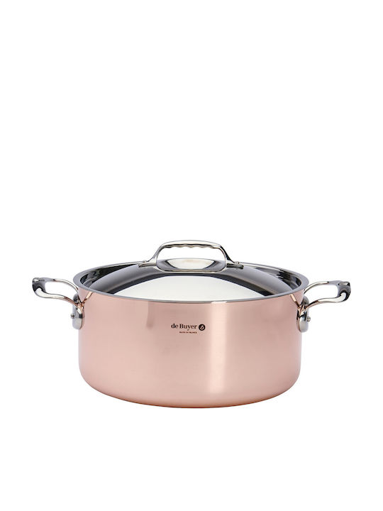 De Buyer Inocuivre Rostfreier Stahl Kochtopf 8lt / 28cm