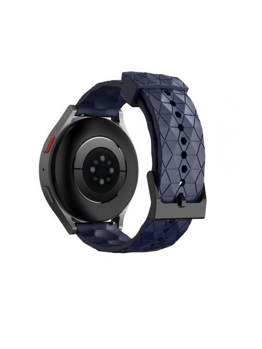 Λουράκι Silicone Rhombus Pattern Xiaomi Watch 5 47mm 22mm Navy Blue