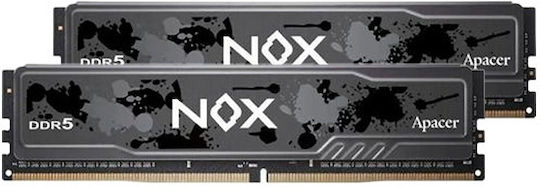 Apacer Nox DDR5 32GB RAM cu 2x16GB Module și Frecvență 6000 pentru Desktop
