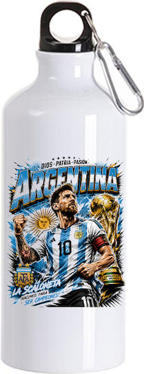 Sticlă Pentru Copii 600ml Alb World Cup 2026 Lionel Messi