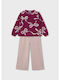 Kids Set with Pants Winter 2 Pieces Burgundy