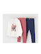Kids Set with Leggings Summer 3 Pieces Blue