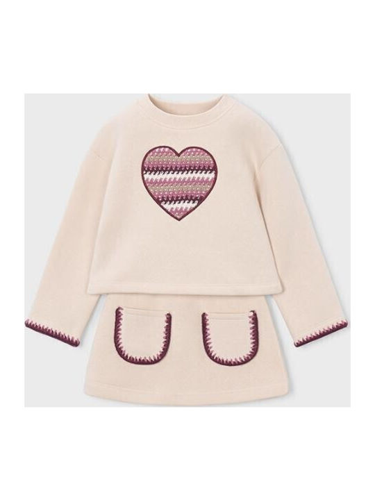 Kinderbekleidungssets mit Sommerrock Beiges 2Stücke