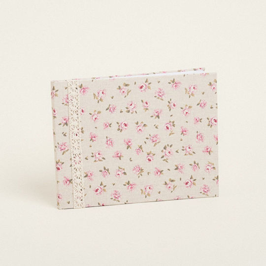 Beauty Home Mini Floral Beige Standing Guest Book