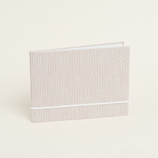 Beauty Home Wedding Wish Book Anchor Striped Beige