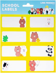Line Friends Notebook Etiketten 8x2cm 5 Stück Line Friends Notebook Etiketten 8x2cm 5 Stück