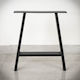 Seart Picior de mobilier din lemn 40x45cm Negru