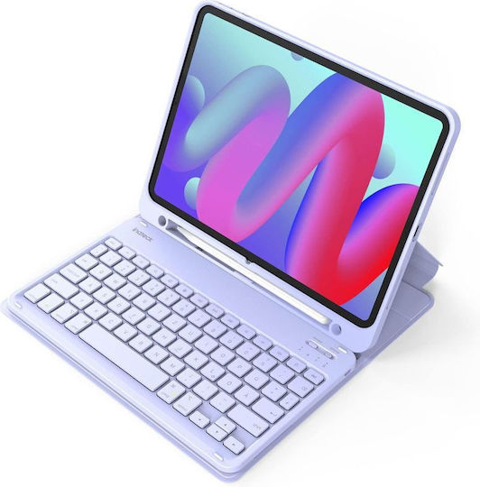 Inateck Tablet Hülle Ipad 11" Ipad Air 4/5 Gen Qwertz Lila Kb04002
