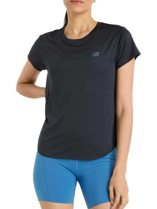 New Balance Women's T-shirt Fast Drying Black