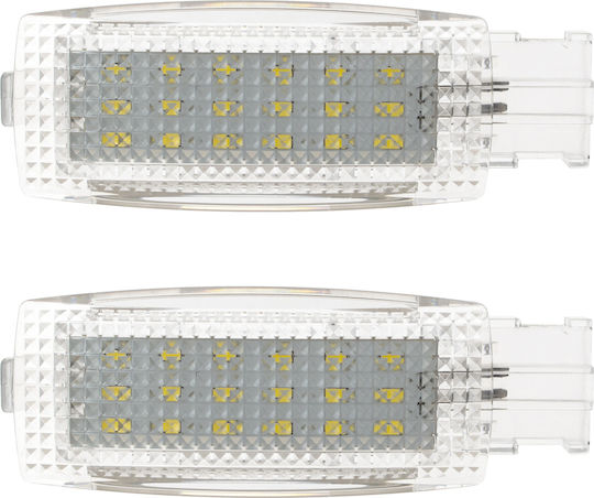 Vw Eos E-golf Fox Golf Iv V Vi Vii Plus Sportsvan Iluminare Interioară Footwell Trunk Led Lights 2 Piese Set