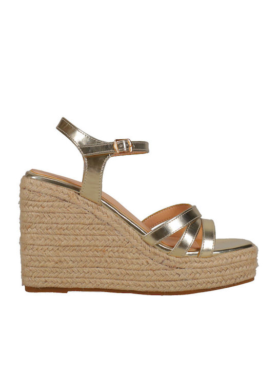 Migato Sommer Damenplattformen Goldene