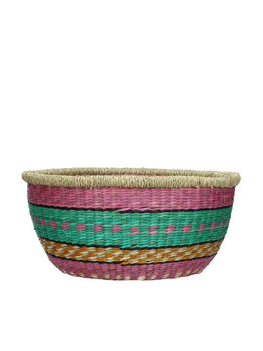 Zaros Bol Decorativ Din Rattan Multicolor 30x30cm