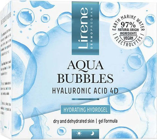 Lirene Aqua Bubbles Хидратиращ Хидрогел Ензимен Гел за Лице 50 мл