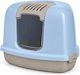 Closed Corner Blue Cat Toilet M58 x W45 x H40cm