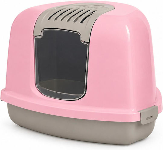 Closed Corner Pink Cat Toilet M58 x W45 x H40cm