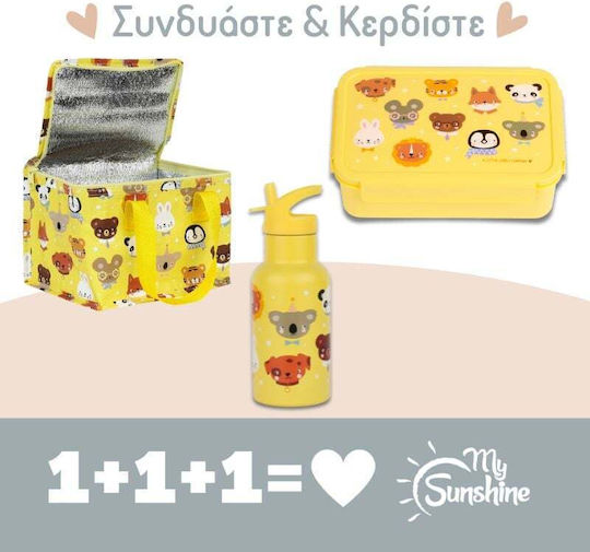 A Little Lovely Company Stainless Steel Kids' Dinner Set 0.35lt