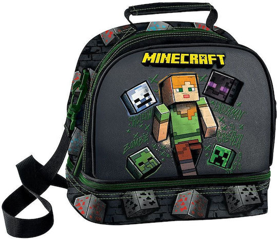 Graffiti School Insulated Snack Bag 5L Minecraft 20x16x22cm