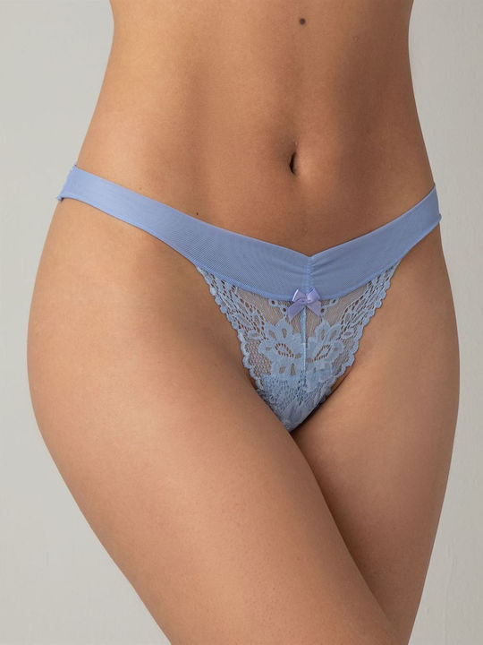 Milena by Paris Damen-Slip mit Spitze Flieder