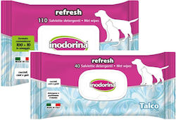 Inodorina Refresh Кърпички Аромат Пудра 20см X 30см 110 Бройки Inodorina Refresh Кърпички Аромат Пудра 20см X 30см 110 Бройки