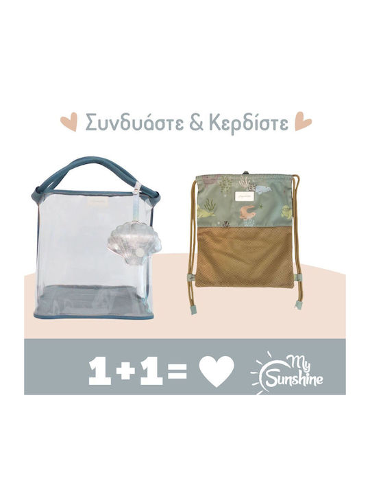 Πετσετέ Τσάντα Θαλάσσης Μπλε Πετσετέ Τσάντα Θαλάσσης Μπλε