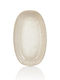 By Bone Oval Porcelain Serving Platter Beige 24x14.5cm